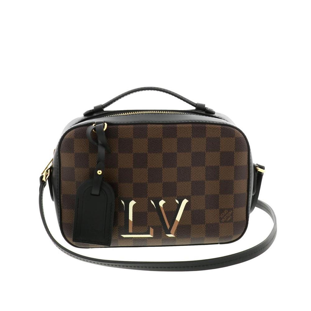 LOUIS VUITTON Santa Monica Bag Shoulder Messenger DAMIER Ebene Brown